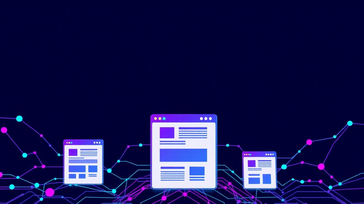 Illustration du service Sites Web IA & Website Builder