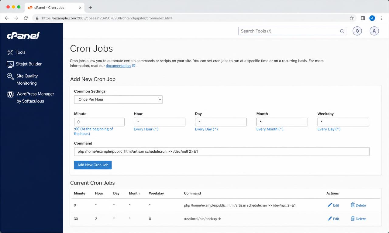 Illustration de l'article Tâches cron dans cPanel : automatiser sans casser son site
